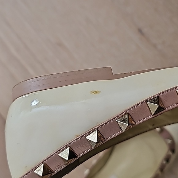 VALENTINO rockstud blallet flat in Patent Leather - Picture 5 of 7